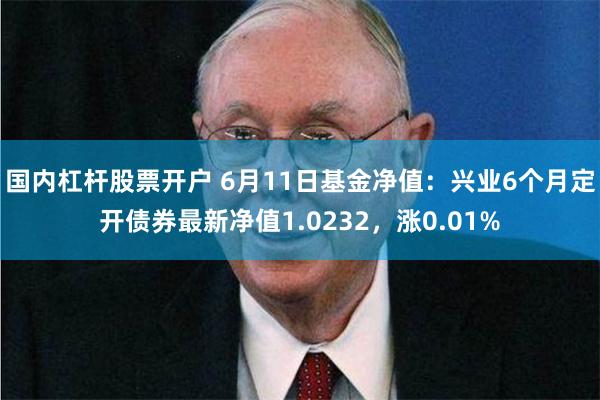 国内杠杆股票开户 6月11日基金净值：兴业6个月定开债券最新净值1.0232，涨0.01%